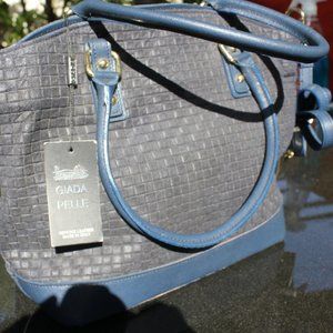 Genuine Leather Shoulder Tote Bag